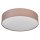 Deckenlampe Braun Stoff E27 rund L:40cm gemütlich OSRAM