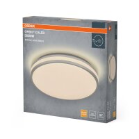 LED Deckenlampe Silber Metall 3000 K Ø38,5cm OSRAM