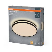 LED Deckenleuchte Schwarz Metall 3000K Ø49cm rund...