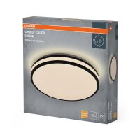 LED Deckenlampe Schwarz Metall 3000K rund Ø38,5cm...