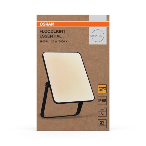 LED Außenstrahler schwenkbar 3000K Glas IP65 OSRAM