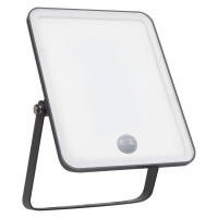 LED Au&szlig;enstrahler Schwarz Alu Sensor 3000K IP65 OSRAM