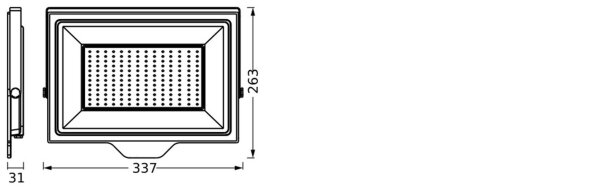 LED Außenstrahler schwenkbar Alu Glas 4000K IP65 OSRAM