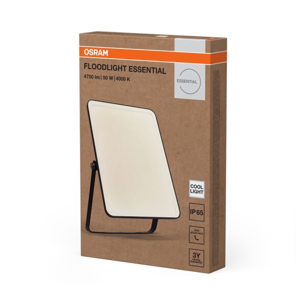 LED Außenstrahler schwenkbar 4000K Alu Glas IP65 OSRAM