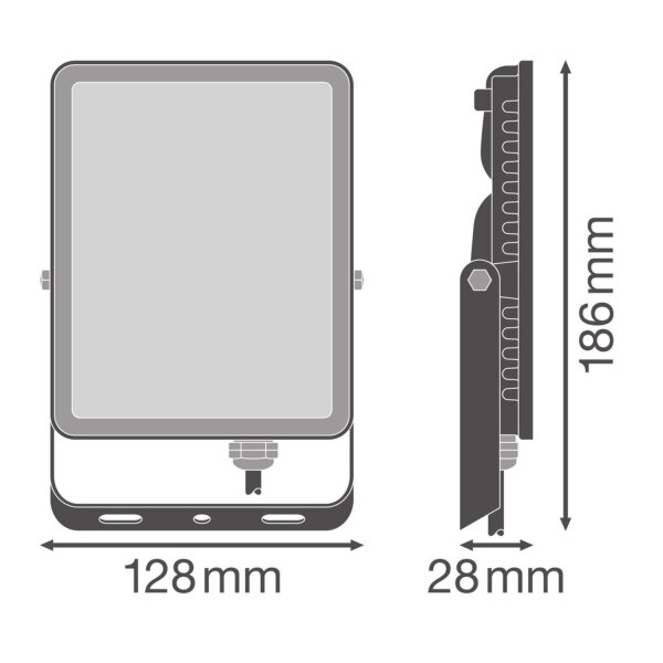 LED Außenstrahler flexibel 4000 K Aluminium IP65 OSRAM