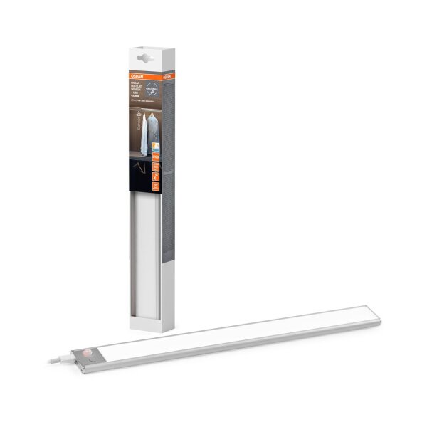 LED Akku Wandleuchte Sensor Grau Alu 3000-4000-6500K