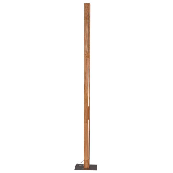 LED Stehlampe Touch Dimmer 150 cm Holz Metall 3000 K