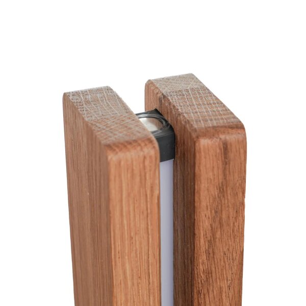 LED Stehlampe Dimmer Touch 150 cm Holz Metall 3000 K