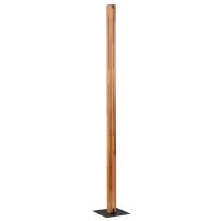 LED Stehlampe Dimmer Touch 150 cm Holz Metall 3000 K