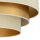 Deckenlampe Jute Samt Weiß Ecru Gold E27 Ø50 cm