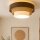 Deckenlampe Jute Samt Braun Beige E27 Ø50 cm wohnlich