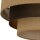 Deckenlampe Jute Stoff Schwarz Beige E27 Ø50 cm