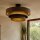 Deckenlampe Jute Stoff Schwarz Braun E27 Ø50 cm