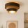 Deckenlampe Jute Stoff Braun Beige E27 Ø50 cm