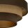 Deckenlampe Jute Stoff Schwarz E27 Ø50 cm wohnlich
