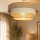 Deckenlampe Jute Weiß Beige Sandfarben E27 Ø50 cm