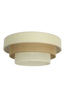 Deckenlampe Jute Sandfarben Beige E27 Ø50 cm wohnlich