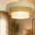 Deckenlampe Jute Weiß Sandfarben E27 Ø50 cm wohnlich