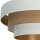 Deckenlampe Jute Weiß Gold E27 Ø50 cm gemütlich