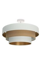 Deckenlampe Jute Wei&szlig; Sandfarben Gold E27...