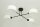 Deckenlampe Stoff Schwarz Weiß E27 L:80 cm wohnlich