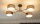 Deckenlampe Stoff Schwarz Dunkelbeige E27 L:80 cm