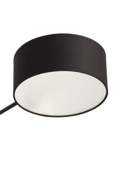 Deckenlampe Stoff Schwarz E27 L:80 cm gemütlich