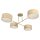 Deckenlampe blendarm Stoff Beige E27 L:80 cm wohnlich