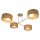 Deckenlampe blendarm Stoff Beige E27 L:80 cm wohnlich