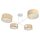 Deckenlampe Stoff Weiß Beige E27 L:80 cm gemütlich