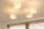 Deckenlampe blendarm Stoff Weiß Creme E27 L:80 cm