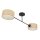 Deckenlampe Stoff Schwarz E27 L:80 cm dekorativ