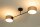 Deckenlampe Stoff Dunkelbeige Schwarz E27 L:80 cm