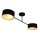 Deckenlampe blendarm Stoff Schwarz E27 L:80 cm