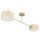 Deckenlampe Stoff Beige E27 L:80 cm dekorativ