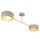 Deckenlampe Stoff Beige E27 L:80 cm dekorativ