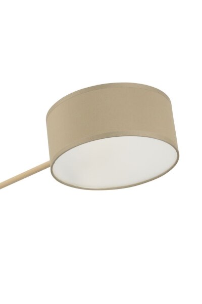 Deckenlampe Stoff Beige Dunkelbeige E27 L:80 cm