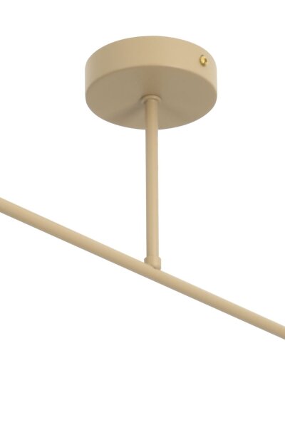 Deckenlampe blendarm Stoff Beige Creme E27 L:80 cm