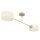 Deckenlampe blendarm Stoff Beige Creme E27 L:80 cm