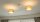 Deckenlampe Stoff Weiß Beige E27 L:80 cm dekorativ