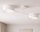 Deckenlampe blendarm Stoff Weiß E27 L:80 cm wohnlich