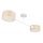 Deckenlampe Stoff Weiß Hellbeige E27 L:80 cm wohnlich