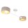 Deckenlampe Stoff Weiß Hellbeige E27 L:80 cm wohnlich