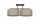 Deckenlampe Leinen Schwarz Beige E27 L:70 cm wohnlich
