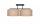 Deckenlampe Leinen Schwarz Beige E27 L:70 cm wohnlich