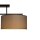 Deckenlampe blendarm Leinen Schwarz E27 L:70 cm