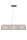 Pendelleuchte Leinen Beige Schwarz E27 L:100 cm