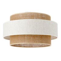 Deckenlampe Jute Wei&szlig; Natur Beige E27 &Oslash;40 cm...