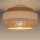 Deckenlampe Jute Weiß Natur Beige E27 Ø40 cm wohnlich