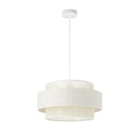 Pendelleuchte Jute Weiß Creme E27 Ø40 cm...